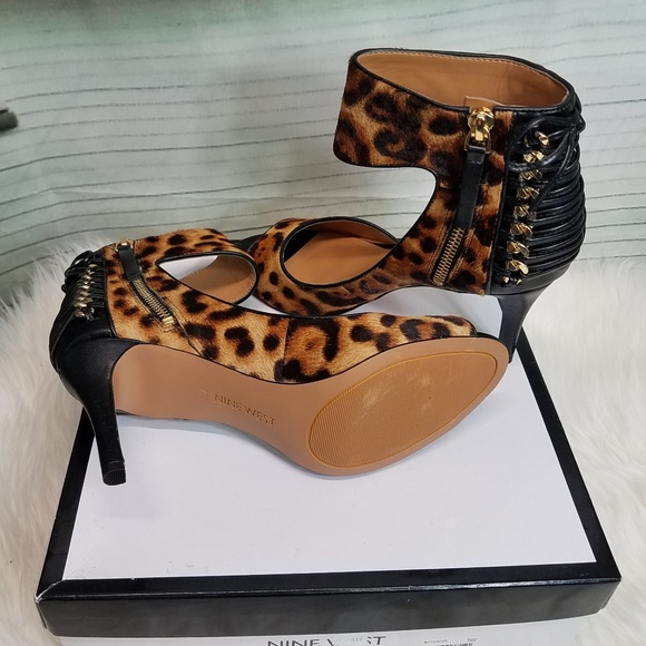 Nine west calf hair heels size 7 1/2 - Picture 5 of 8